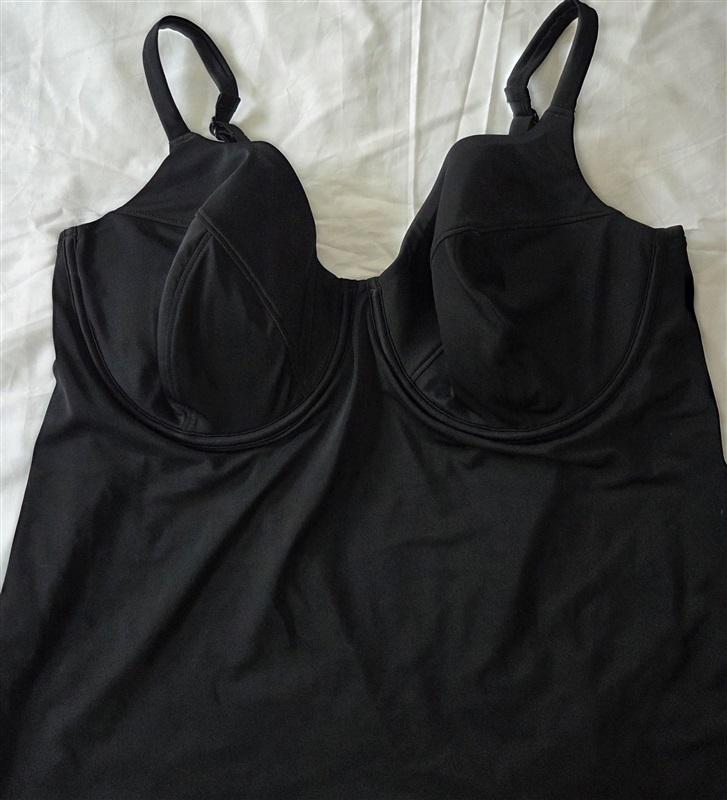 NWOT Cacique 42DDD V Neckline Underwire Swim Tankini 128973