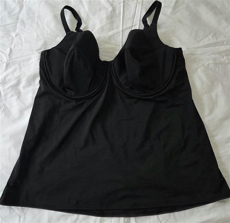 NWOT Cacique 42DDD V Neckline Underwire Swim Tankini 128973