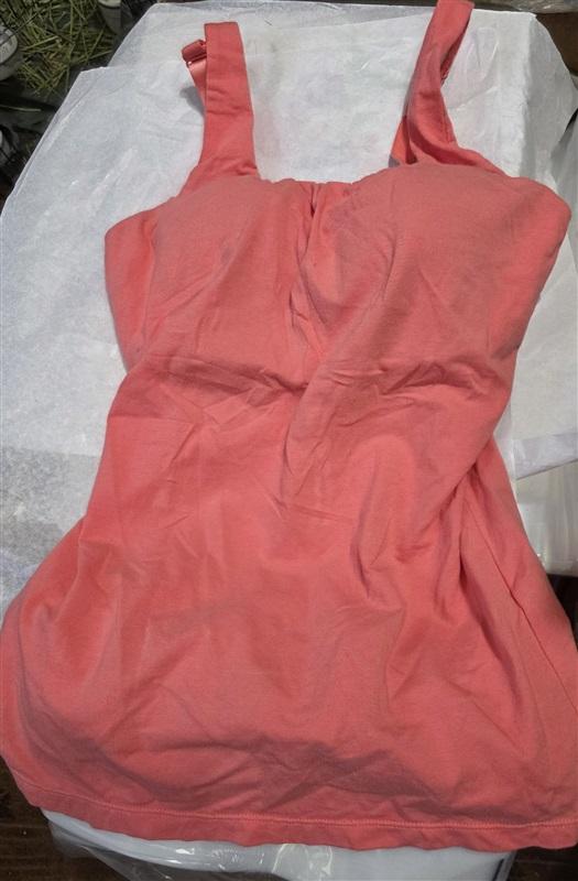 NWOTD Soft Surroundings 34C Underwire Bra Cami Tank Top Melon 128981