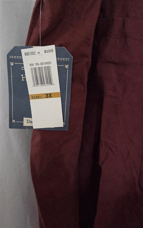 NWT Democracy 3X Plus High Rise Short Straight Leg Pant Brown 128986
