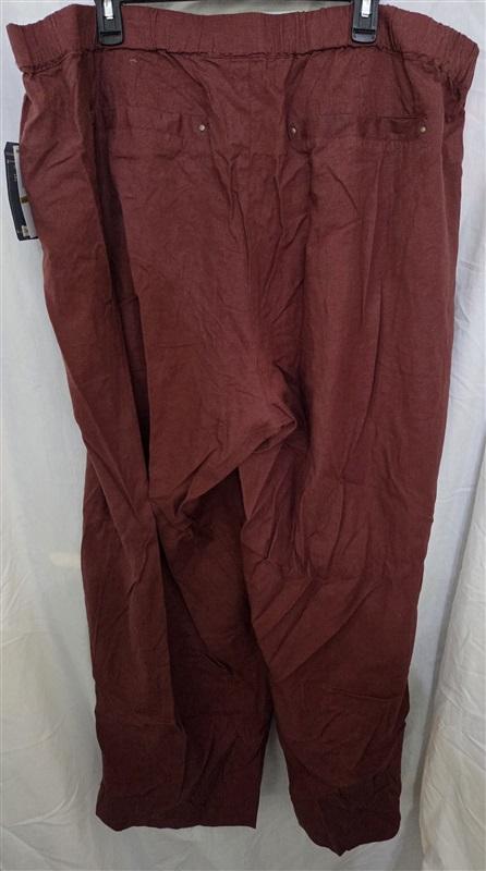 NWT Democracy 3X Plus High Rise Short Straight Leg Pant Brown 128986
