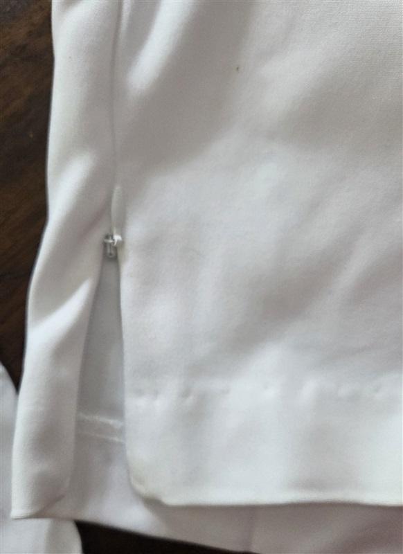 NWT Karen Kane 22W Plus Lifestyle Zip Hem Pants White 128989