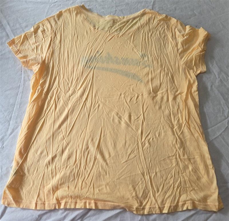NWOT Anthropologie Sundry Sunshine 2 Yellow Black Oversized T Shirt 128990