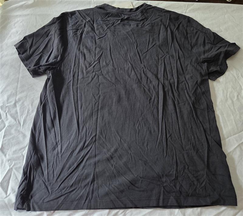 NWT Vince XXL Men's V Neck Cotton T Shirt Gray Charcoal 128994