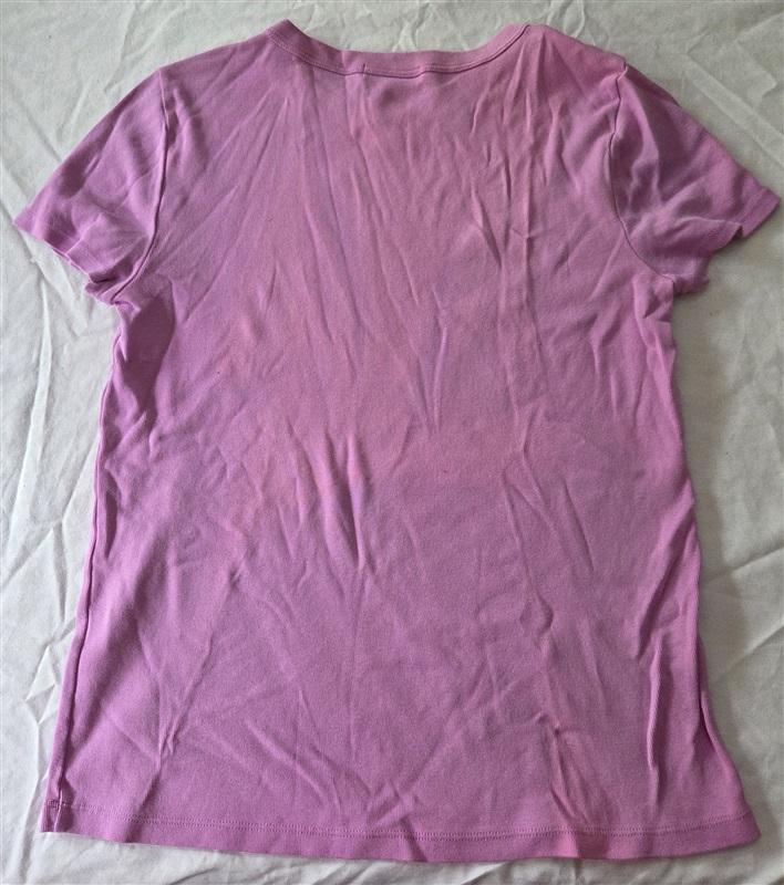 NWOT Michael Stars L Lexy Cap Sleeve T Shirt Pink 129016