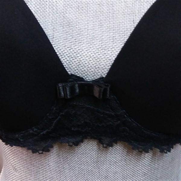 NWOTD Simone Perele 32F Celeste Strapless Plunge Smooth Bra 12M300 Black 129021