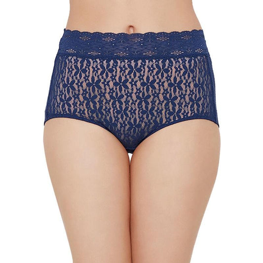 NWT Wacoal S Halo Lace Brief 870405 Dark Blue 129032
