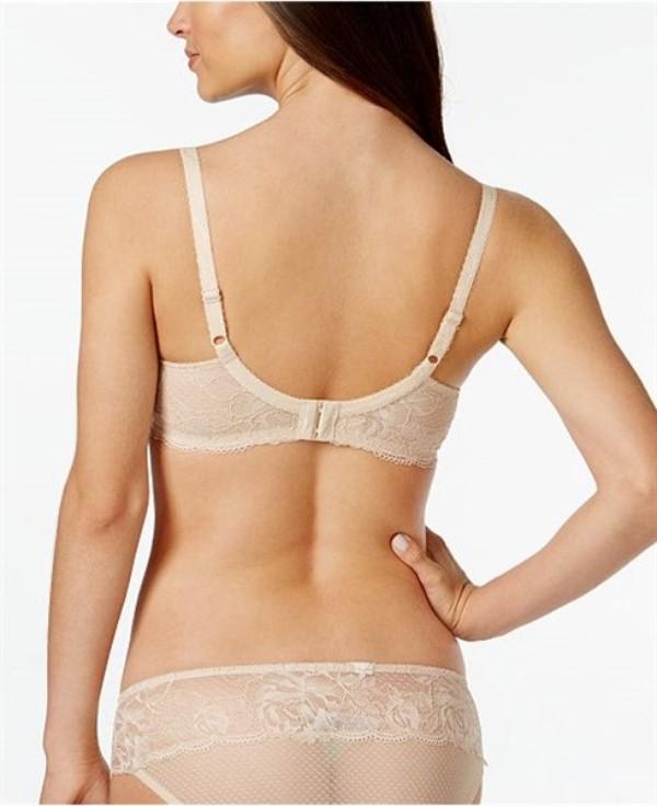 NWT Wacoal 36B So Sophisticated Two Part Cup Underwire Bra 851287 Beige 129065