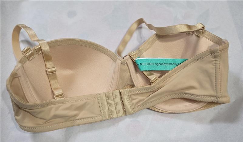 NWOT Carnival 36C Full Figure Strapless Underwire Bra 507 Beige 129085
