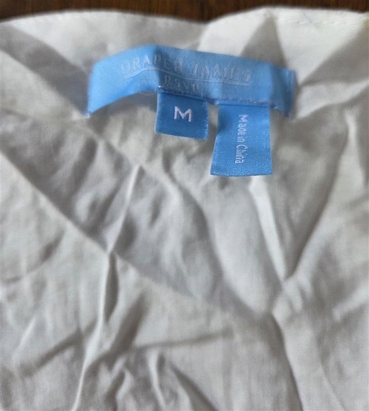 NWTD Draper James S RSVP Wrap Dress White 129097