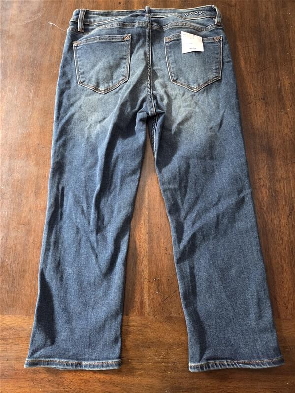 NWT Vigoss 27 Ace High Rise Capri Denim Jeans 129102