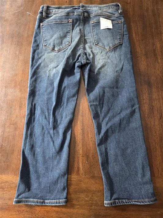 NWT Vigoss 27 Ace High Rise Capri Denim Jeans 129102
