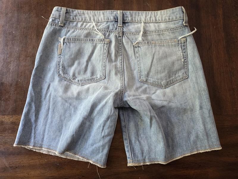 NWOT Paige 27 Denim 'Grant' Distressed Denim Jean Shorts 129103