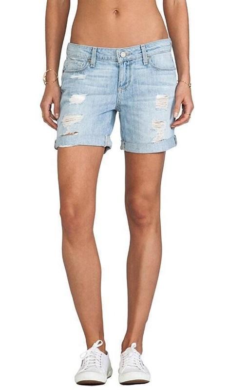 NWOT Paige 27 Denim 'Grant' Distressed Denim Jean Shorts 129103