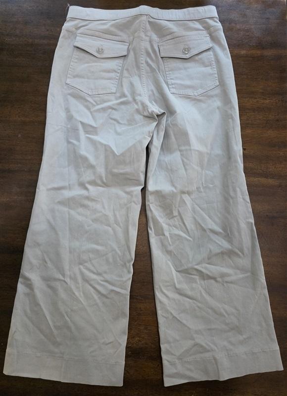 NWT Lila Ryan 4 Ellen Belgian Block Gray Green Pants 129104