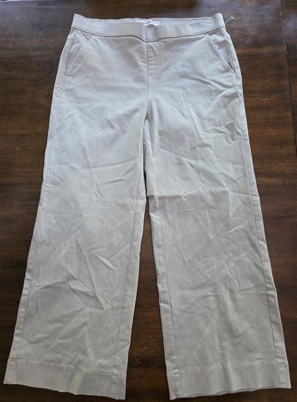 NWT Lila Ryan 4 Ellen Belgian Block Gray Green Pants 129104