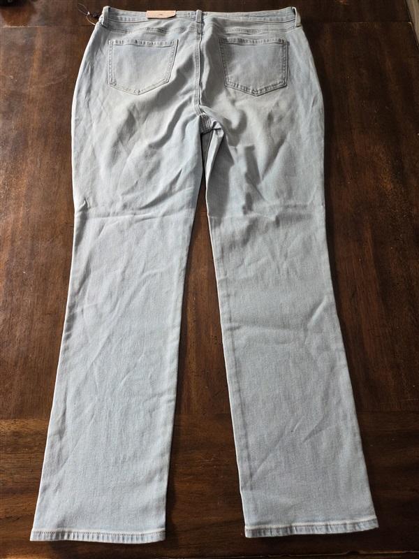 NWT NYDJ 14 Sheri Slim Jeans Lift Blue Denim Pants 129110
