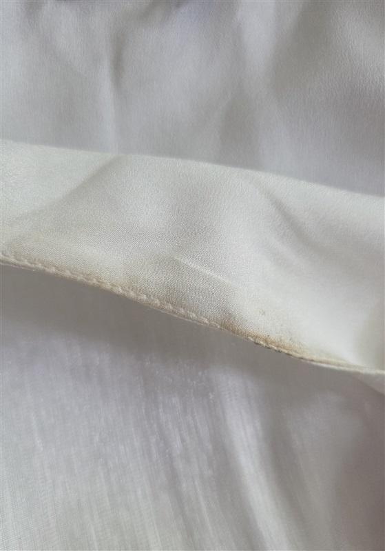 NWOT L' Acadamie S Iridescent White Cinch Waist Dress 129135