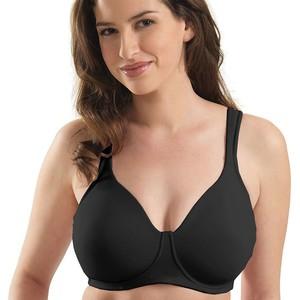 NWT Leading Lady 38DD Molded Soft Cup Bra 5042 Black 129140