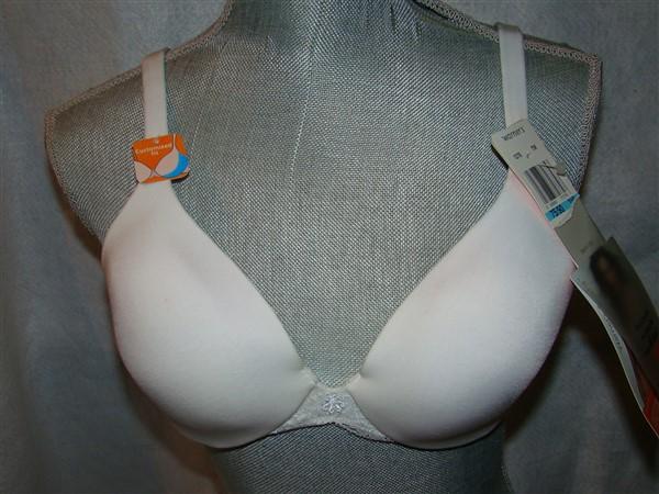 NWT Warners 34C Truefit Tailored Underwire Contour Bra 1278 White 129143