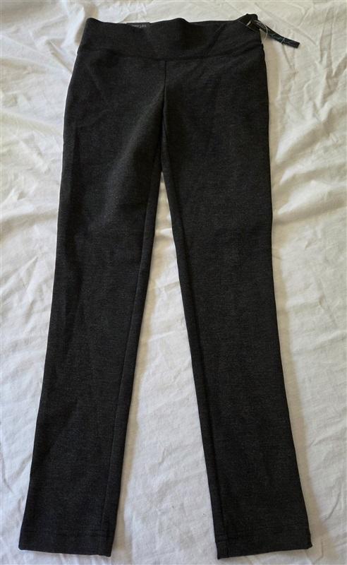 NWT Inc 0P Ponte Full Length Skinny Black Pants 129177