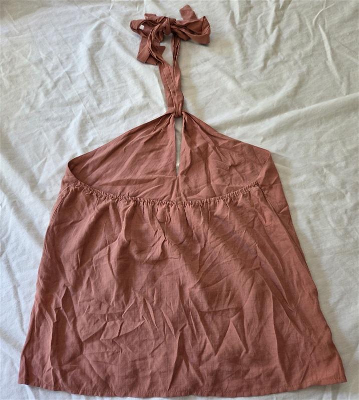 NWOT Line and Dot S ALICIA HALTER TOP Blush Pink 129186
