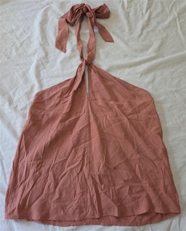 NWOT Line and Dot S ALICIA HALTER TOP Blush Pink 129186