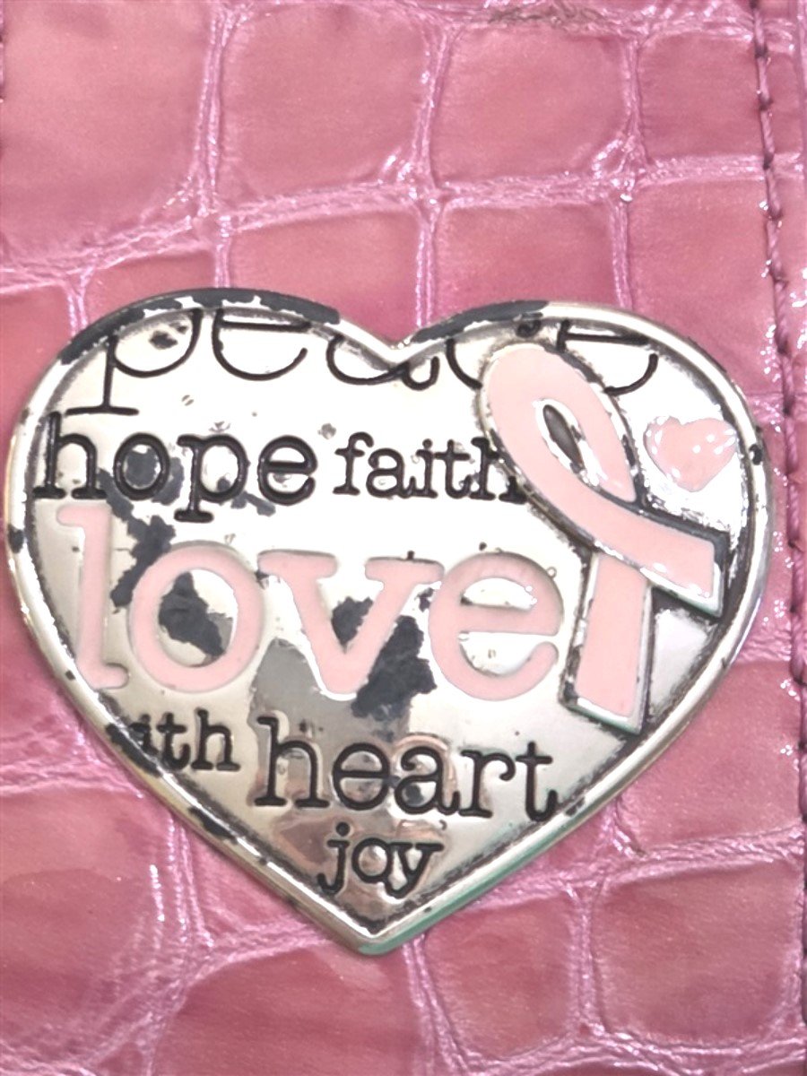 Vintage Brighton Cher Croco Tote Shoulder Bag Power of Pink Patent Leather 129192