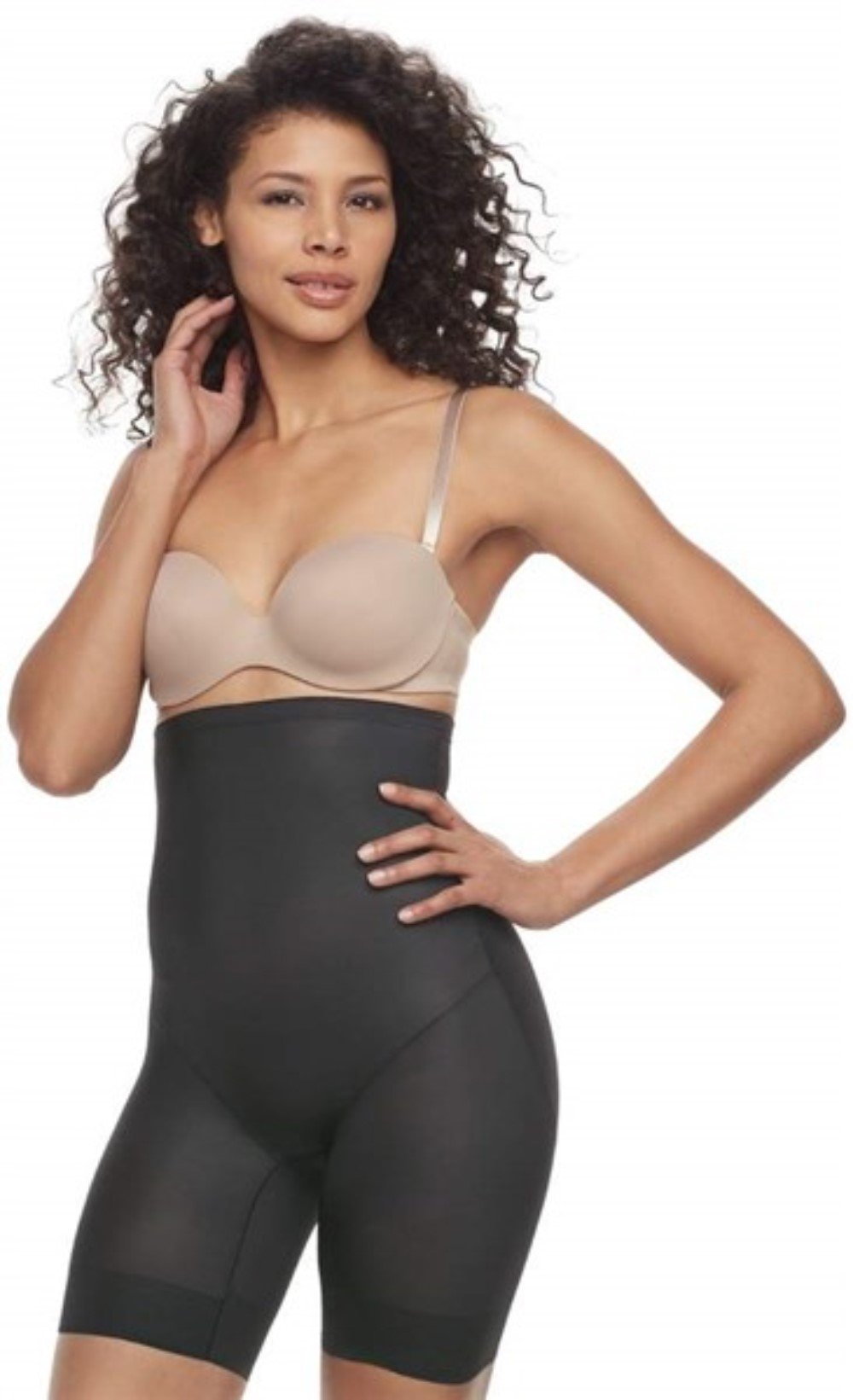 NWOT Naomi & Nicole XL Inside Magic Hi-Waist Boyshort Shaper 7928 Black 129206