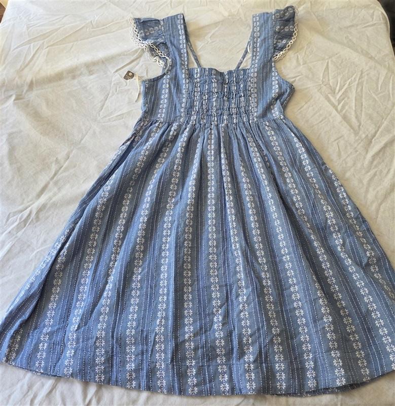 NWPT Peyton & Parker XS Blue White Floral Mommy & Me Dress 129216