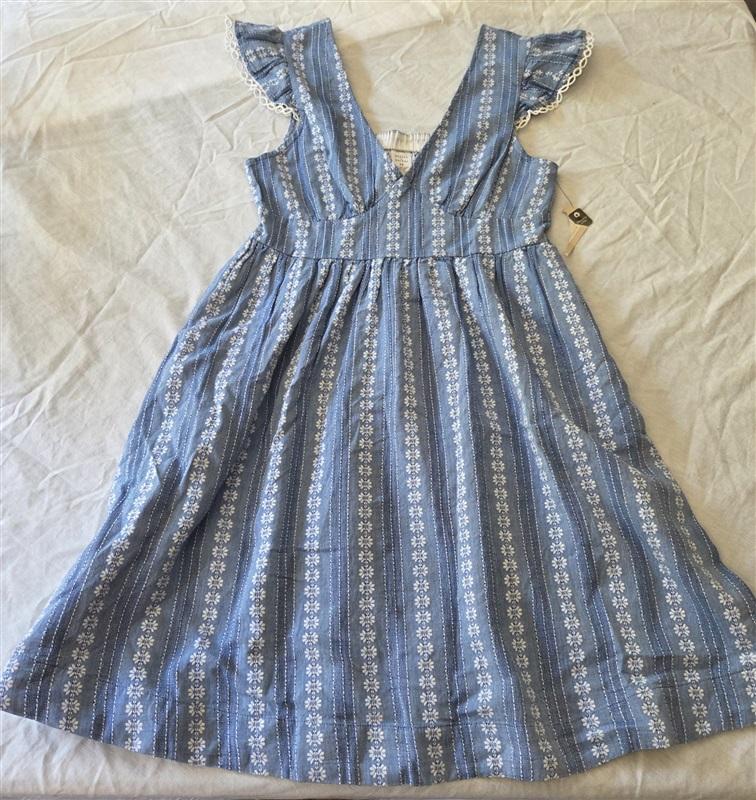 NWPT Peyton & Parker XS Blue White Floral Mommy & Me Dress 129216