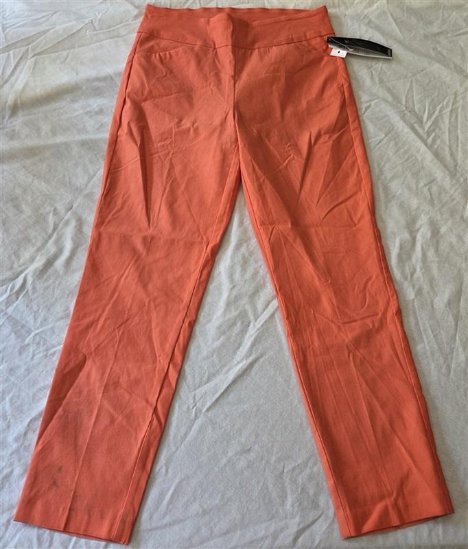 NWT Tribal 10 Flatten It Pull-on Ankle Pant Guava Orange 129217