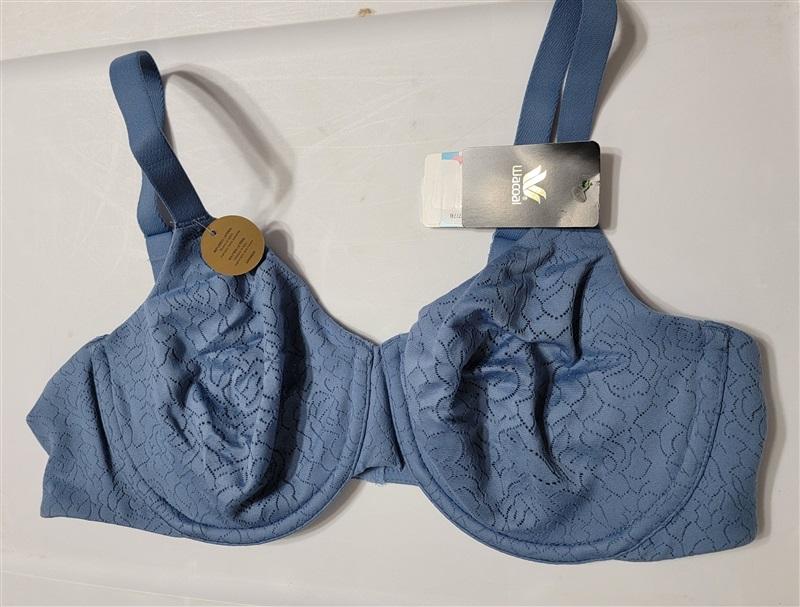 NWOT Wacoal 36G 855345 Inside Job Underwire Bra Blue 129235