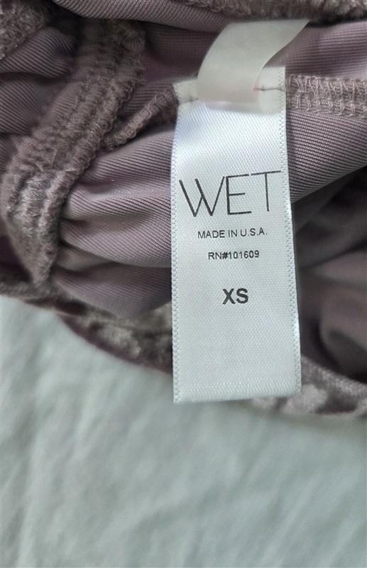 NWT Wet LA XS Retro Summer Meghan Purple Halter Playsuit 129243