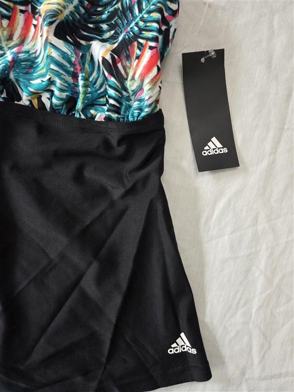 NWT Adidas XL Painted Palms Sport Tankini Swim Top 129251