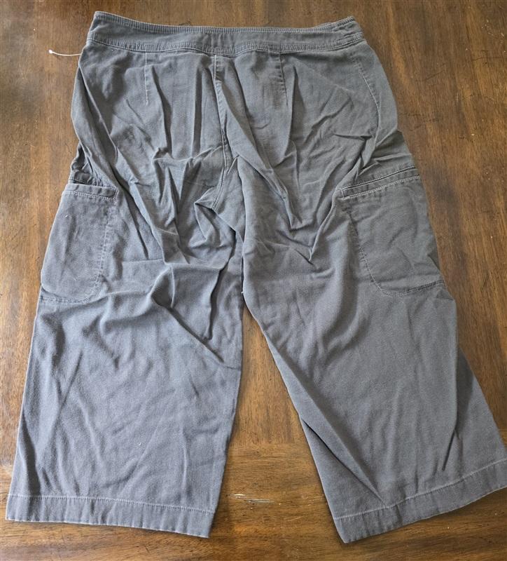 PO Eileen Fisher S Charcoal Cargo Utility Ankle Pants 129283