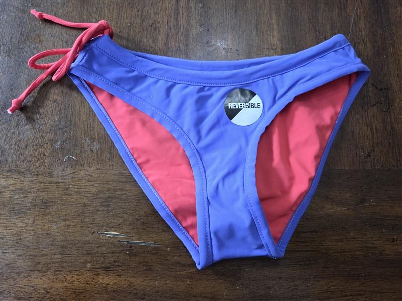 NWOT Asics XS Kaitlyn Reversible Sports Bikini Bottom Pink Purple 129299
