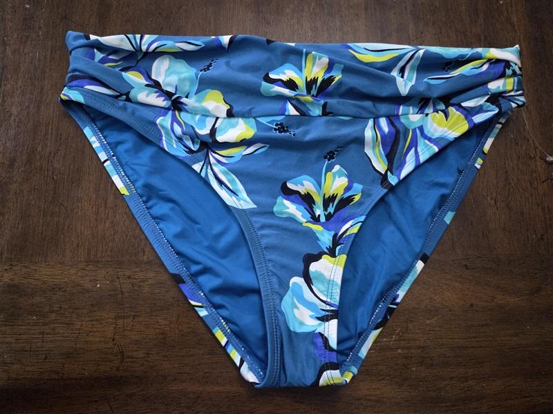 NWT La Blanca 12 Fiji Tropics Banded Hipster Bikini Swim Bottom 129304
