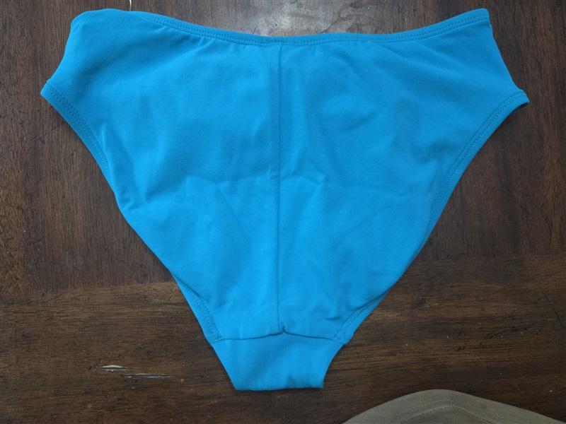 NWOT Robin Piccone S Teal Blue Knot Front Bikini Swim Bottoms 129308