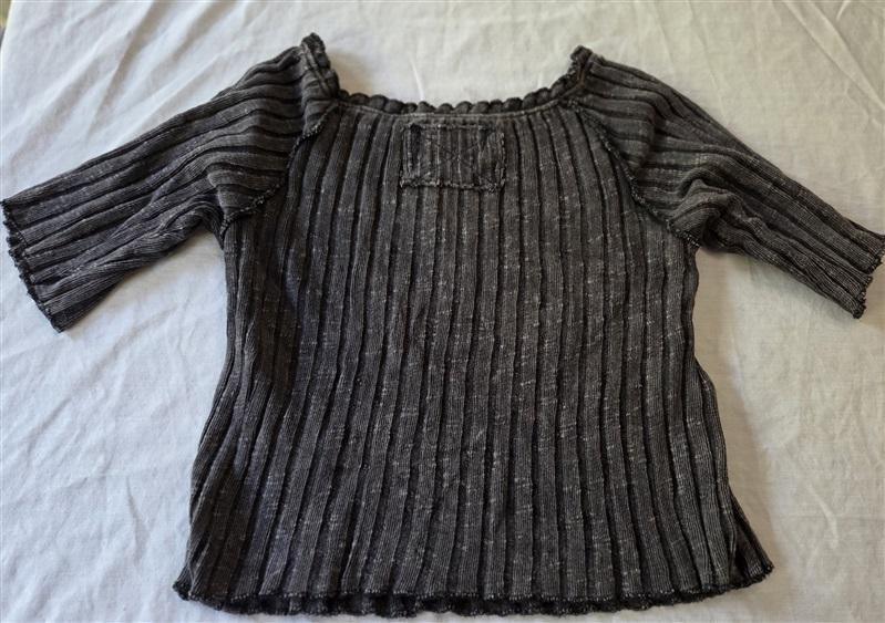 NWT Free People XL Meant To Be Ribbed Strange Love Black 129318