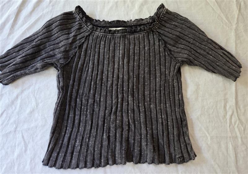 NWT Free People XL Meant To Be Ribbed Strange Love Black 129318
