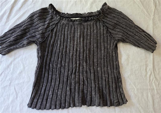 NWT Free People XL Meant To Be Ribbed Strange Love Black 129318