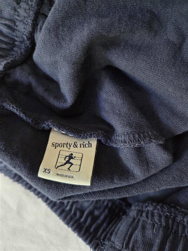 NWOTD Sporty & Rich XS Dark Blue Shorts Pockets 129320