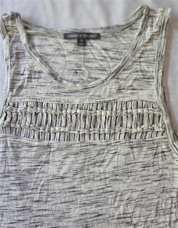 NWOT Threads for Thought M Open Weave Tank Top Gray 129323