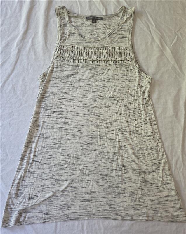 NWOT Threads for Thought M Open Weave Tank Top Gray 129323