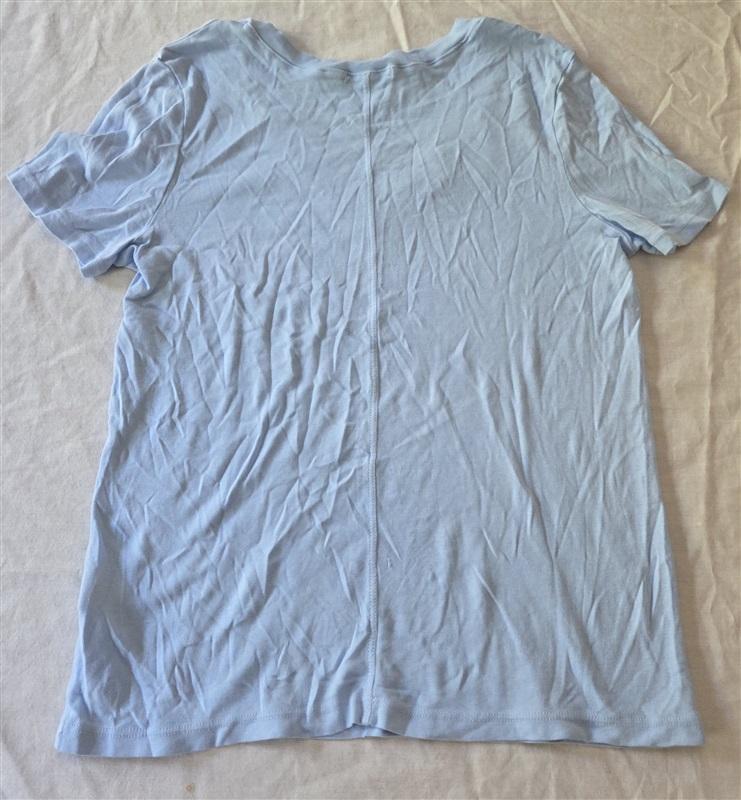 NWOT Michael Stars OS V Neck Short Sleeve T Shirt Blue 129328