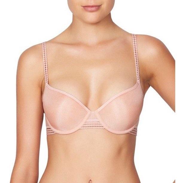 NWT Heidi Klum 36B Dakota H23-1555 Contour Spacer Underwire Bra Pink 129346
