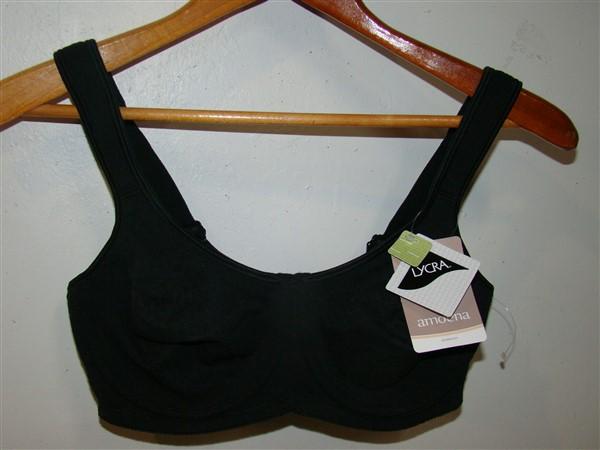 NWT Amoena 40A Mona Underwire Bra 0945 Black 129350