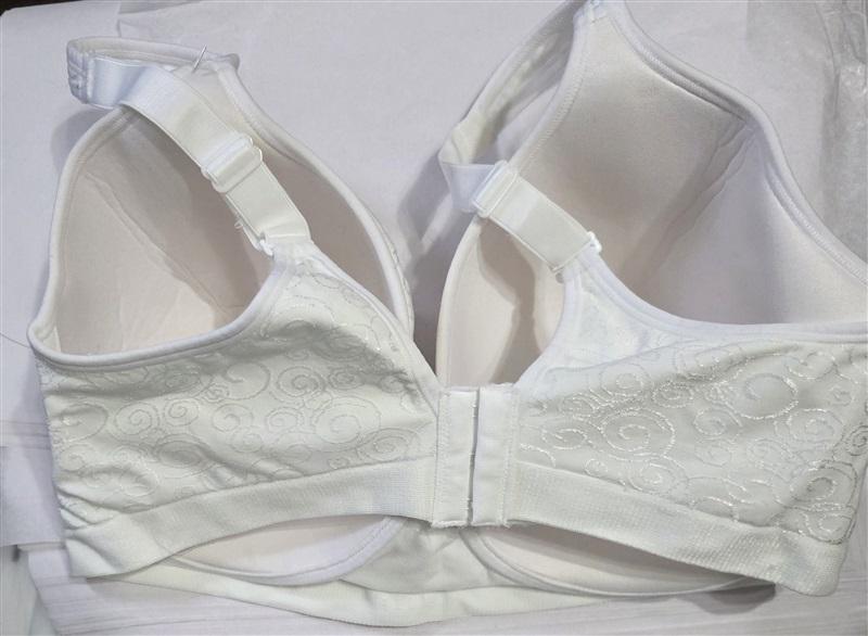 NWOT Bali 40DD Comfort Revolution Wirefree Bra 3463 White Swirl 129373