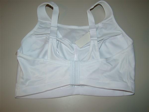 NWOT Glamorise 44D No Bounce Cami Sports Bra 1066 White 129385